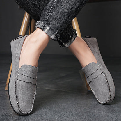 Trend Suede Men Casual Shoes Breathable Comfort Slip-on Mens Driving Shoes Fashion Men Lazy Shoes Luxury Brand Loafers Moccasins