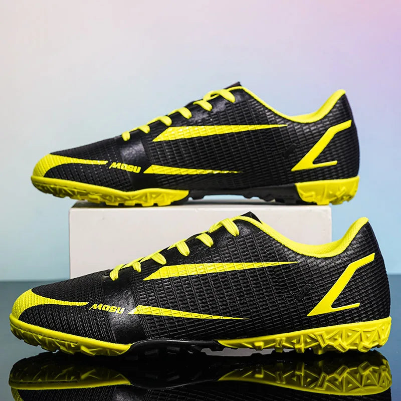 New Outdoor Men Soccer Shoes Adult Cleats Long Spikes Football Boots Training Sport Footwear Sneakers Non Slip Training Unisex