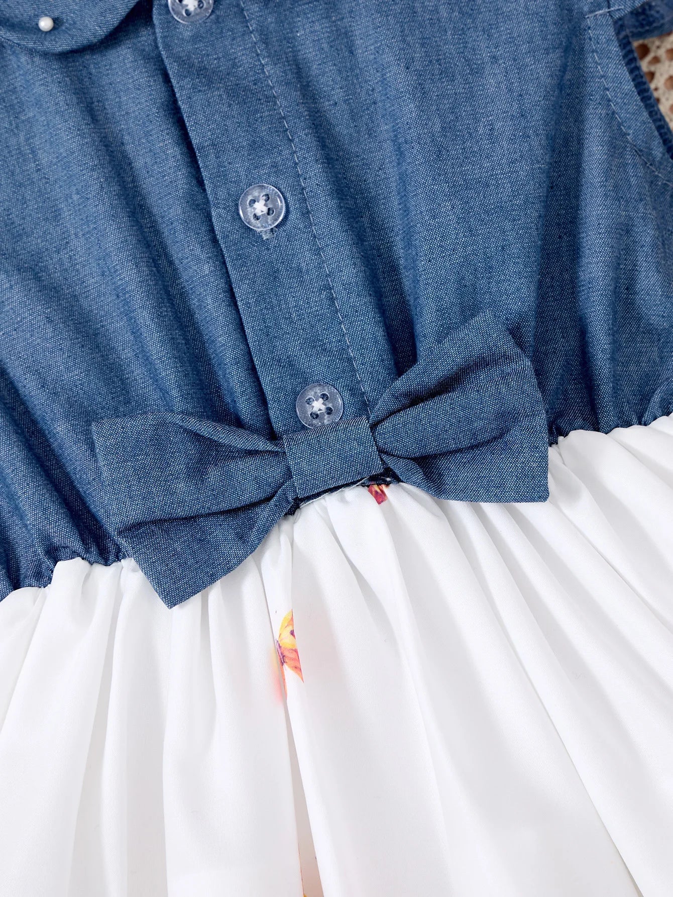 New Summer Children Dresses With Bow Print Casual Dress Outdoor Carnival Birthday Party Girl Clothes Cute Girl Skirt 2-10Y