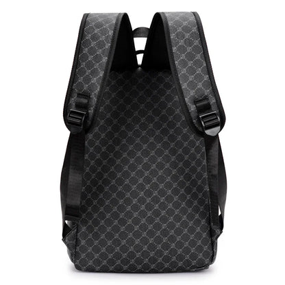 Men's Backpack Plaid High School College Bag 15-inch Laptop Rucksack