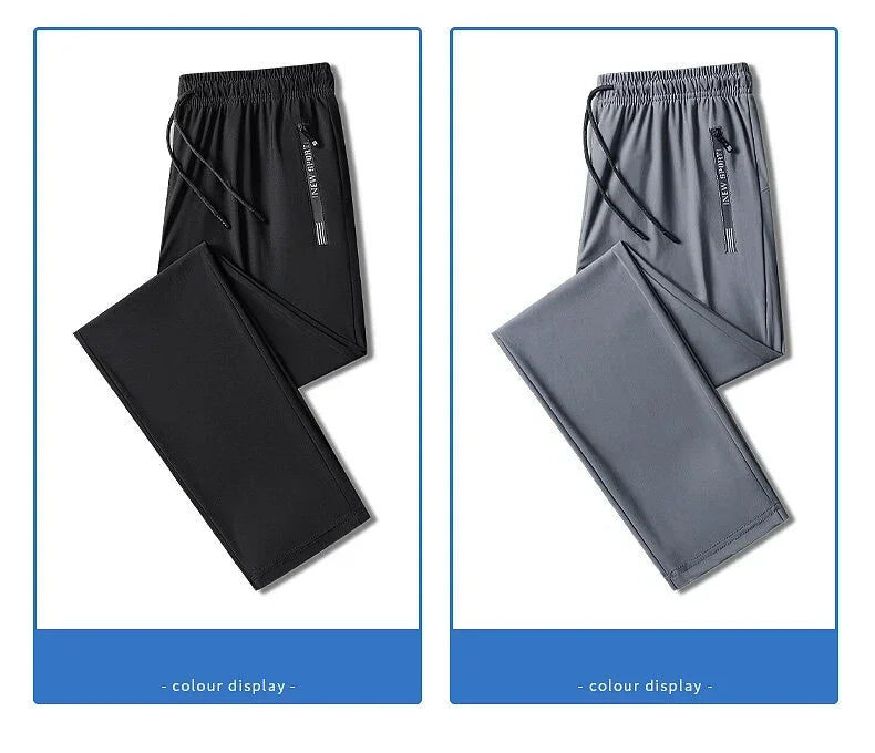 2025 Summer New Men's Fashion Casual Stretch pants plus size 's sports pants quick drying men's pants jogging pants sportswear
