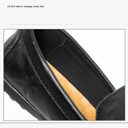 Genuine Leather Men Shoes Casual Luxury Brand Men Loafers Italian Moccasins Breathable Slip on Men Driving Shoes Chaussure Homme