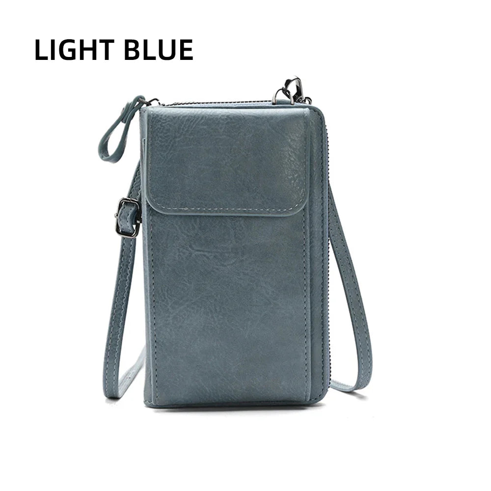 Fashionable single-shoulder bag, versatile crossbody bag, colorful mobile phone bag, large-capacity coin purse