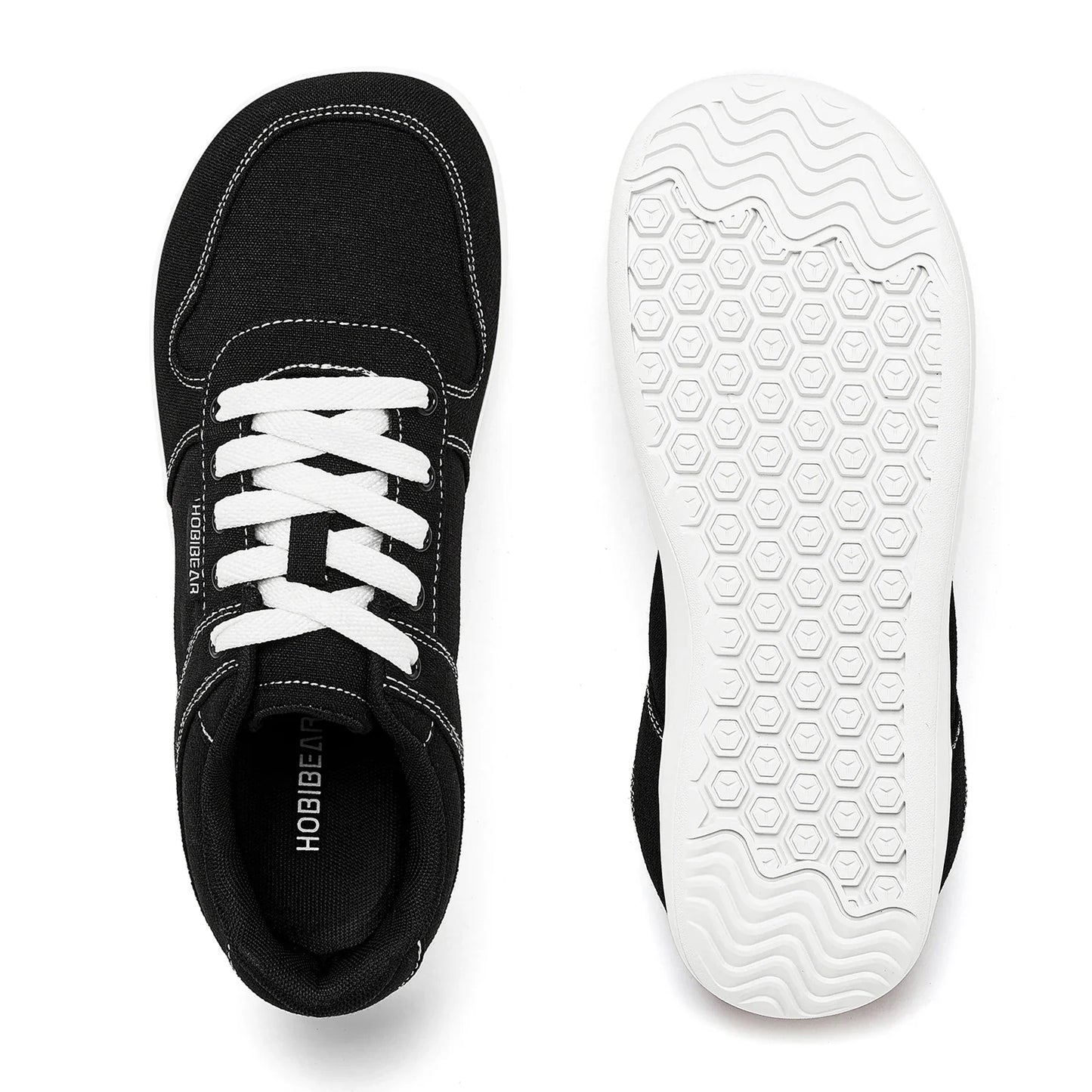 Unisex Barefoot Shoes for Men Women Wide Minimalist Walking Sneakers Lace-Up Outdoor Lightweight Running Shoes