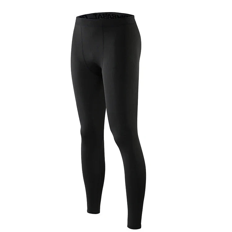 Mens Gym Compression Leggings Sport Training Pants Dry Fit Running Tights Fitness Basketball Jogging Workout Trousers Polyester