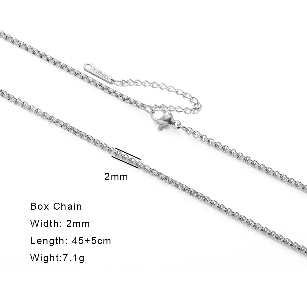 Stainless Steel Gold Color Chain Necklace Women Minimalist Cuban Paperclip Twisted Snake Chain Fashion Jewelry Wholesale