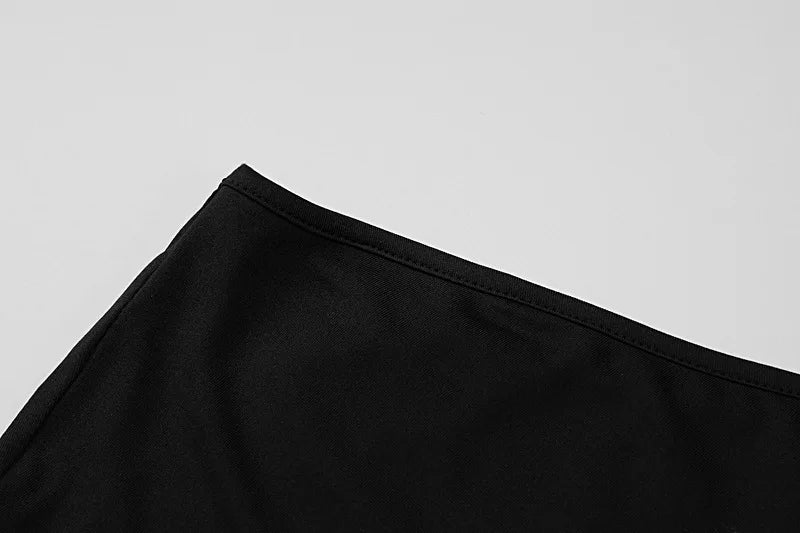 Black Sleeveless One Shoulder Maxi Dress For Women Bodycon Sexy Party Elegant Long Dress Birthday Evening Outfit