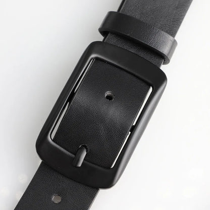 1pcs Men's Belt Classic Fashion PU Leather Belt High End Authentic Fashion Metal Buckle Women Belt Paired with Jeans Belt Unisex