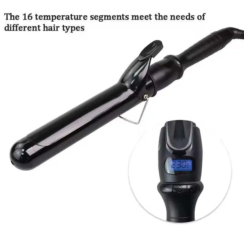 Electric Hair Curler 32mm 38mm for Women Professional Ceramic Curling Iron Adjustable Temperature Hair Styling Tool