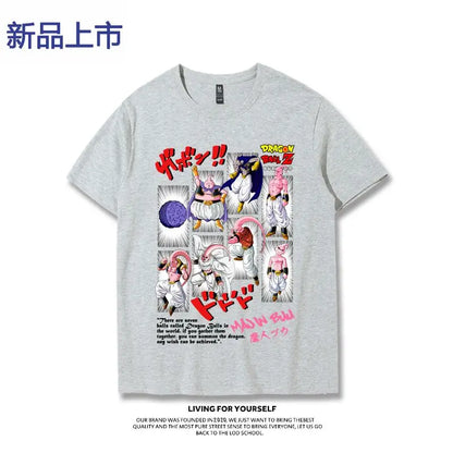 T-shirt Sun Wukong Vegeta Demon Buo Frisa Super Trendy Versatile Summer Short Sleeve Men's Fashion Top
