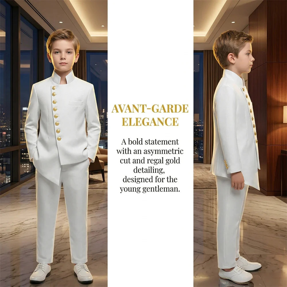 Kids Formal Suit Set from Toddler to Teen - Ship Today Graduation Recital Communion Tuxedo - Jacket Pants Outfit