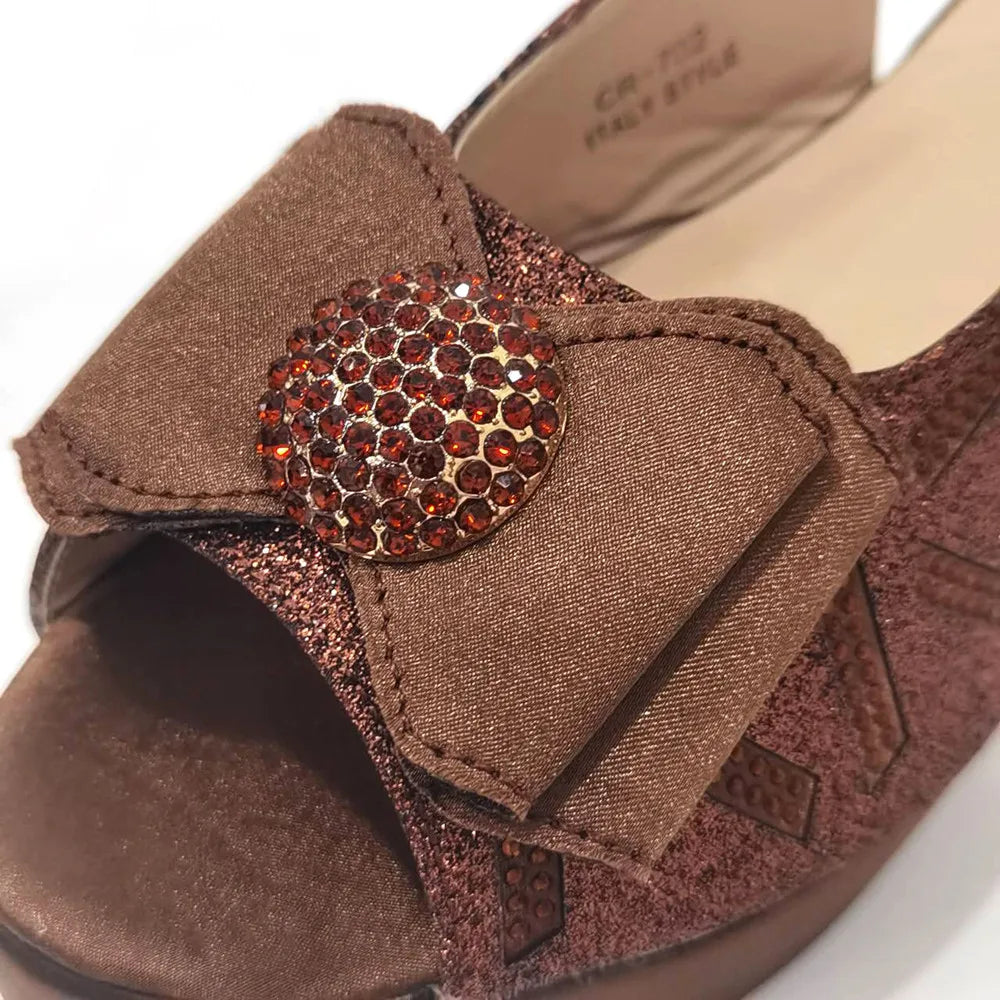 Sapatos e bolsas italianos combinando 2024, festa feminina de salto para cor café, design italiano, casamento, sapatos de tamanho maior