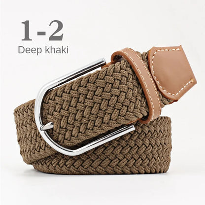 107/120cm Unisex Colorful Canvas - Belt Casual Luxury Trend Jeans Accessories Nylon Girdle Hunting Belt for Men and Women
