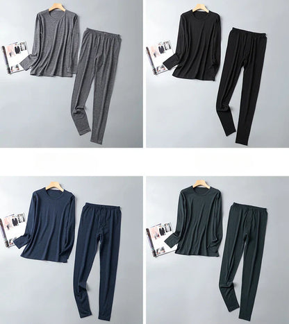 100% Merino Wool Base Layer Set Men 150G Winter Merino Wool Thermal Underwear Sets Lightweight Long Sleeve Top Bottom Pants
