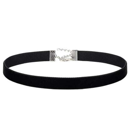 Fashion Sexy Punk Gothic Black Velvet Choker Necklaces Simple Vintage Clavicle Neck Chain Women Girls Party Jewelry Accessories