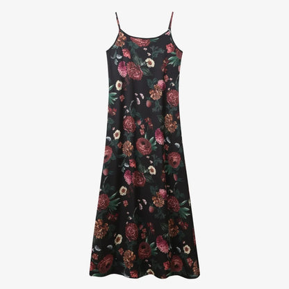 woman clothing mockneck + elegance slip satin dress matching look adjustable maxi floor length lady wear