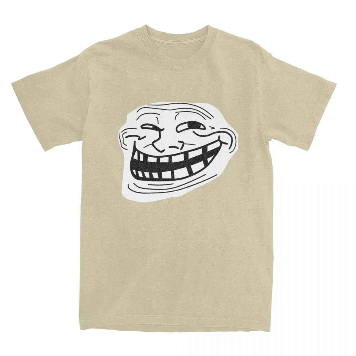 Rage Comic Trollfac T Shirt Funny Anime Hip Hop T-Shirts Short-Sleeved Awesome Tops Summer Pure Cotton Round Neck  6XL Clothes