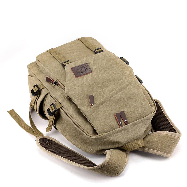 Men's large capacity travel backpack, suitable for different groups of people, adjustable shoulder strap length, multi compartme