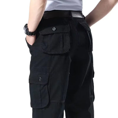 New Men Cargo Pants Pants 6 Pockets Fashion Cargo Pants Quality Cotton Outdoor Male Casual Pants