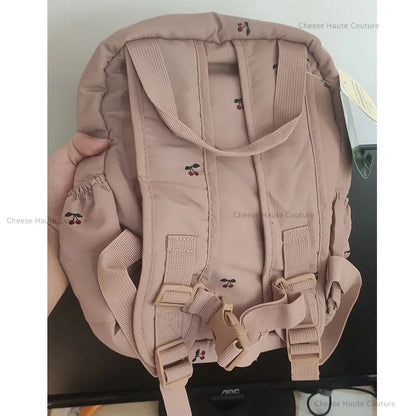 Baby Backpack Parent-child Kids Schoolbag Kindergarten Bags Brand Traveling Cherry Children's Boys Girls Mom Storage