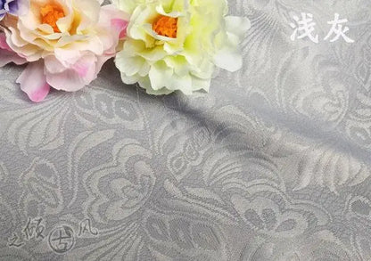 Custom Made Groomsmen White Pattern Groom Tuxedos Shawl Lapel Men Suits 2 Pieces Wedding Best Man ( Jacket+Pants+Tie ) C922