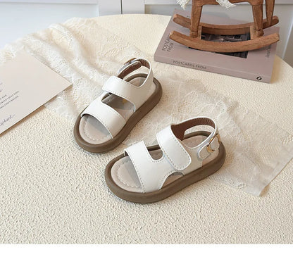 2026 Children Casual Beach Shoes for Girls Boys Summer New Fashion Korean Style Soft Sole Anti-slippery Versatile Roman Sandals