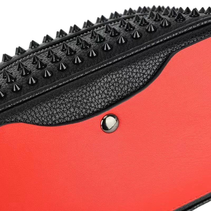 Clutch PU Leather Purses for Women Fashion Multi-Pocket Handbag Zipper Wallet Party Black