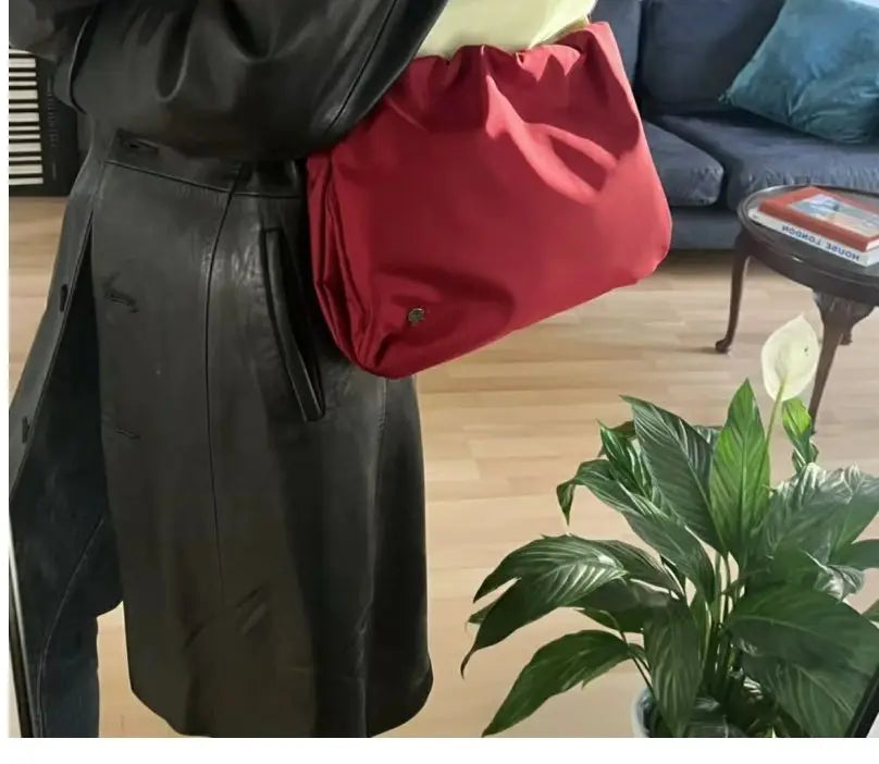 Women Bags 2025 New Nylon Korean Fashion Spring Cloud Shaped Shoulder Bag Handbag High-Capacity