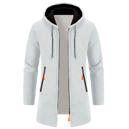 Men's Hoodies SpringAutumn CasualSolid Hooded Zip-Up Sweatshirts LongSleeve Knit Hoodie Men Sweatshirt Streetwear Hoody Cardigan