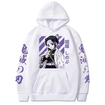 Unisex Anime Demon Slayer Men Women Hoodies 2025 Autumn Winter Plus Size Sweatshirt Harajuku Anime Print Hooded Pullover Y2k Top