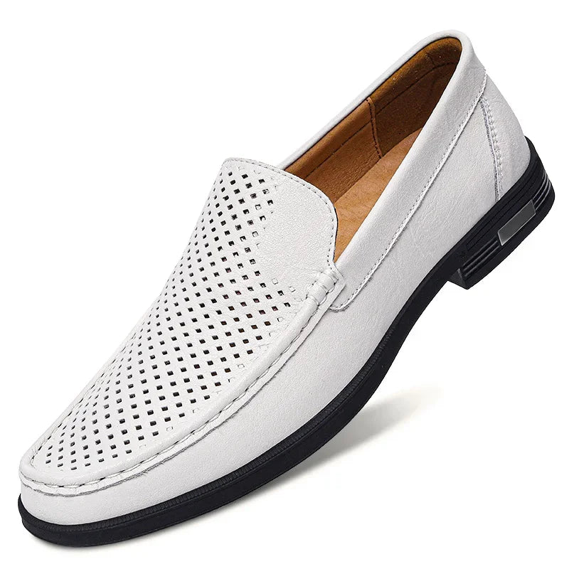 Genuine Leather Men's Shoes Classics Business Dress Shoes Moccasins Slip on Loafers Driving Shoes for Men Casual Shoe Big SIze48