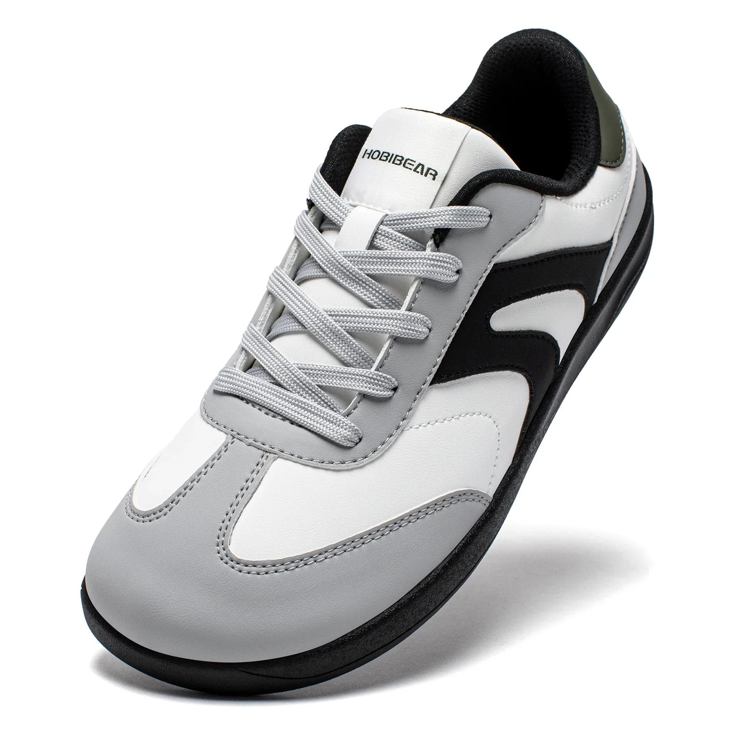 Wide Toe Shoes Unisex Artificial Leather Barefoot Sneakers Casual Retro Zero Drop Shoes for Women Men