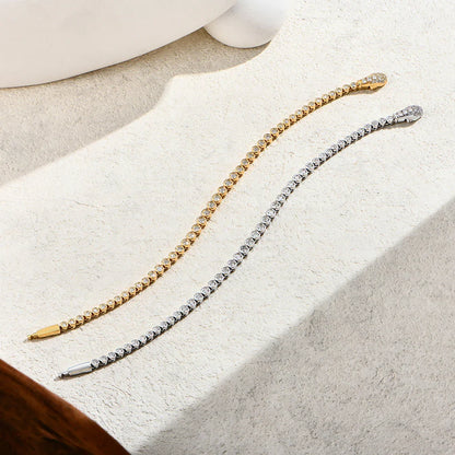 Original Snake Lock Tennis Bracelets S925 Sterling Silver Round Cut Moissanite Bracelet For Women Men Certified Jewelry