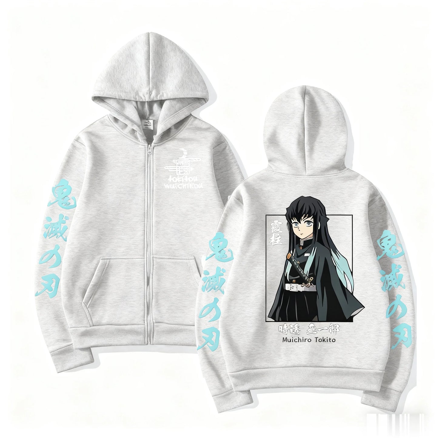 Anime Jacket Zip Up Casual Tops Streetwear 2026 Autumn Winter Long Sleeve Pullover Men Women