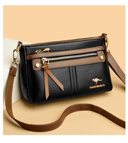 High Quality Leather Purses and Handbag Women Bag Luxury Designer Shoulder Crossbody Sac Ladies Casuial Messenger Tote Bag 2024