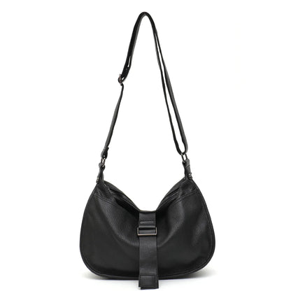 Women Design Style Genuine Leather Shoulder Bag Multi Pockets Casual Daily Slouchy Preppy Chic Handbag Messenger Satchel Purse