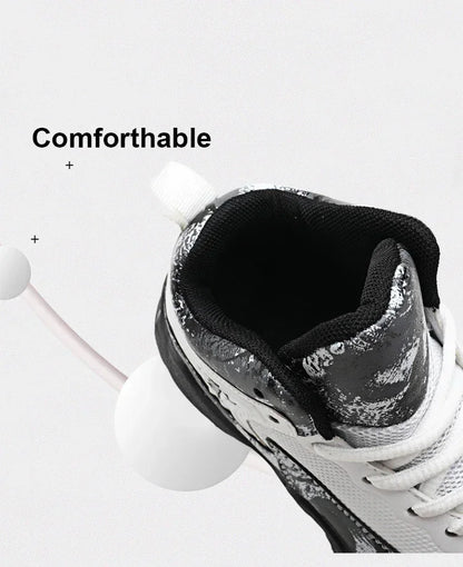 2025 Basketball Shoes for Kids Sneakers New Boys Brand Thick Sole Non-slip Children Sports Shoes Child Boy Basket Trainer Shoes