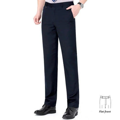 Men's High-End Summer Wool Blend Trousers, Traf Suit Pants,Business Formal , Man Pants,Wool Dress Pants for Men