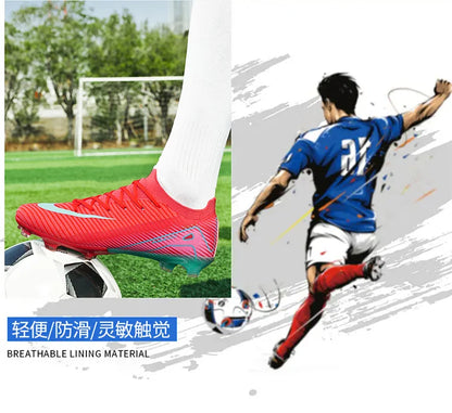 High-quality Breathable Soccer Cleats for Men Women Outdoor Artificial Grass Match Training FG Football Shoes