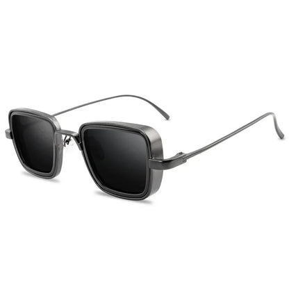 Brand Shades Men Women Sun Glasses UV400 Square Vintage Metal Steampunk Sunglasses