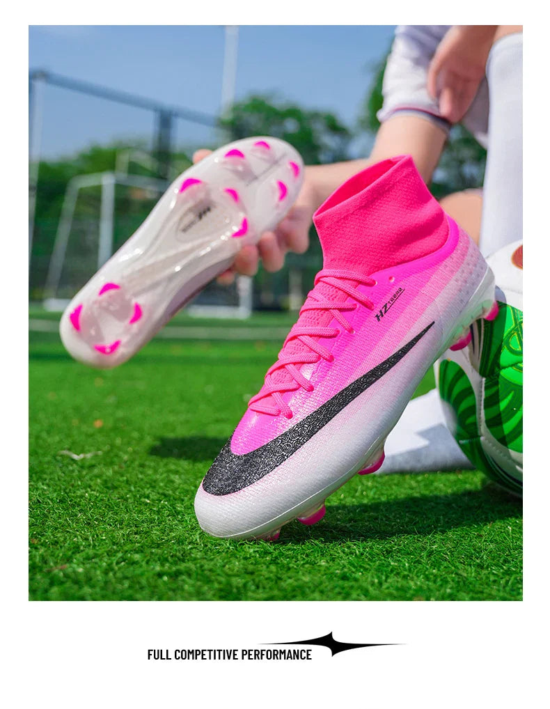 New Men Soccer Shoes Hot Sale Football Boots Women Professional TF/FG Sneakers Unisex High-quality Futsal Cleats Ultralight