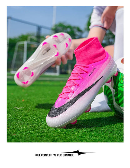 New Men Soccer Shoes Hot Sale Football Boots Women Professional TF/FG Sneakers Unisex High-quality Futsal Cleats Ultralight