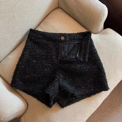 Hotsweet Shorts Women Sexy Skinny Y2k Clothes High Waist European Streetwear Fashion Trouser Cool Thick Button-Fly Wide Leg New