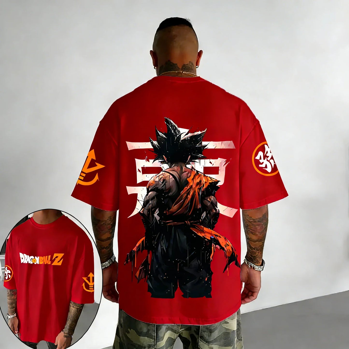 Anime Cotton T-shirt Summer New Style Co Branded Men's and Women's Street Hip Hop Loose Casual Short Sleeve Top