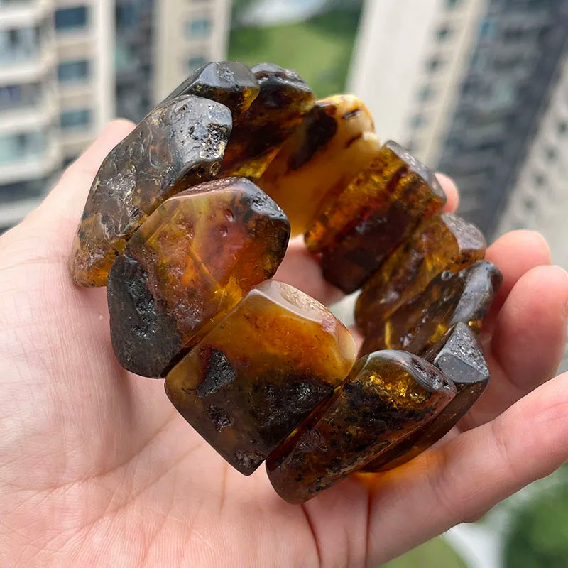 New Amber Bracelet&Bangle for Unisex Gogerous Gift 100% Natural Genuine Bead Factory Baltic Stone Europe Unique Jewelry Supplier