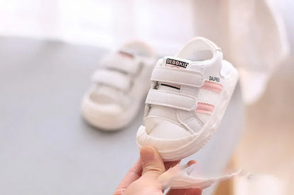 PU Leather Summer Sandals For Children 2024 Trend Fashion Boys Girls Beach Shoes Anti-slippery Soft-soled Toddler Shoes Footwear