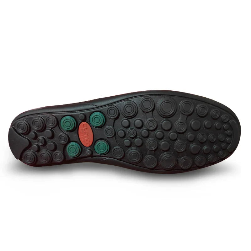 Sapatos Masculinos de Couro Genuíno Costurados Sem Deslize Loafer Feito à Mão Negócios Casamento Tamanhos Grandes Sapatos Formais Casuais para Homens