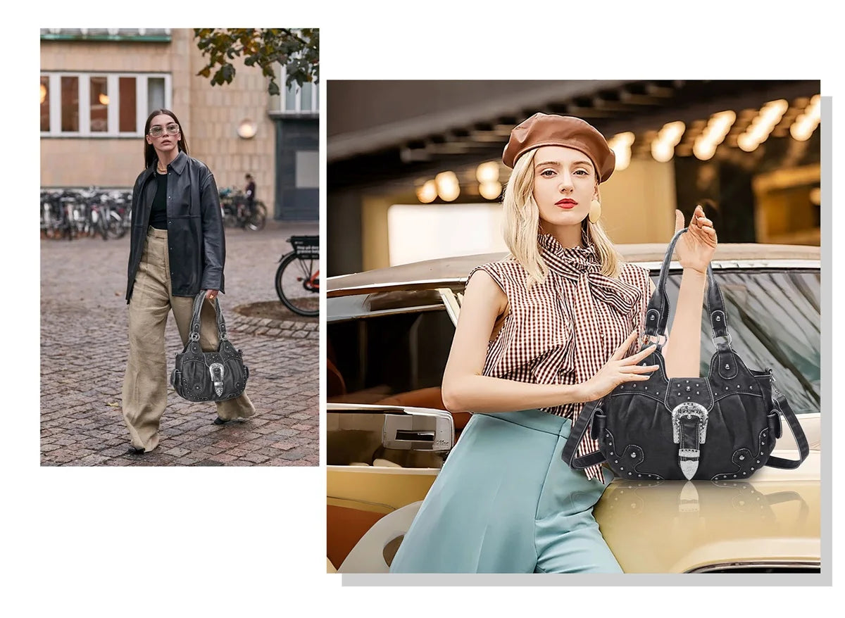 Women Handbag Leopard Top-handle Shoulder Bag PU Dumpling Pack Multi-pockets Shoulder Bags Phone Money Pack