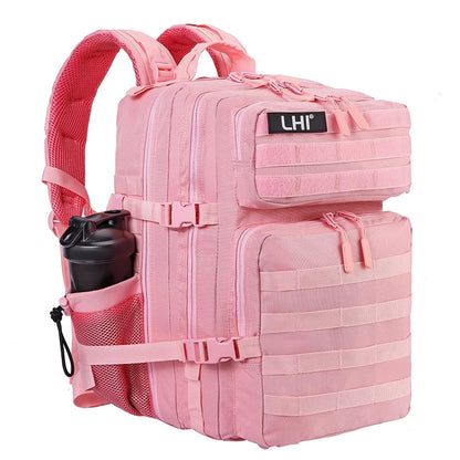 35L Tactical Backpack Small Athlete Gym Bag for Men/Women Qutdoor Travel Hiking Molle Rucksack with Bottle Holder