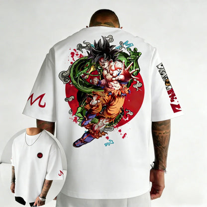 Oversized Cotton T-shirt Summer New Style Men's and Women's Street Hip Hop Loose Casual Short Sleeve Top